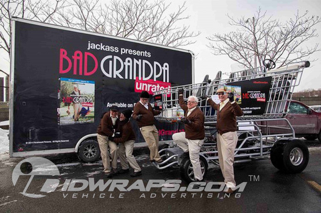 Shopper Chopper Bad Grandpa Trailer NYC 3M Vinyl MCS Trailer Wrap